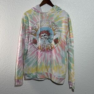 Grateful Dead Hoodie Men's L Multicolor Excellent Bertha Tie Dye Graphic